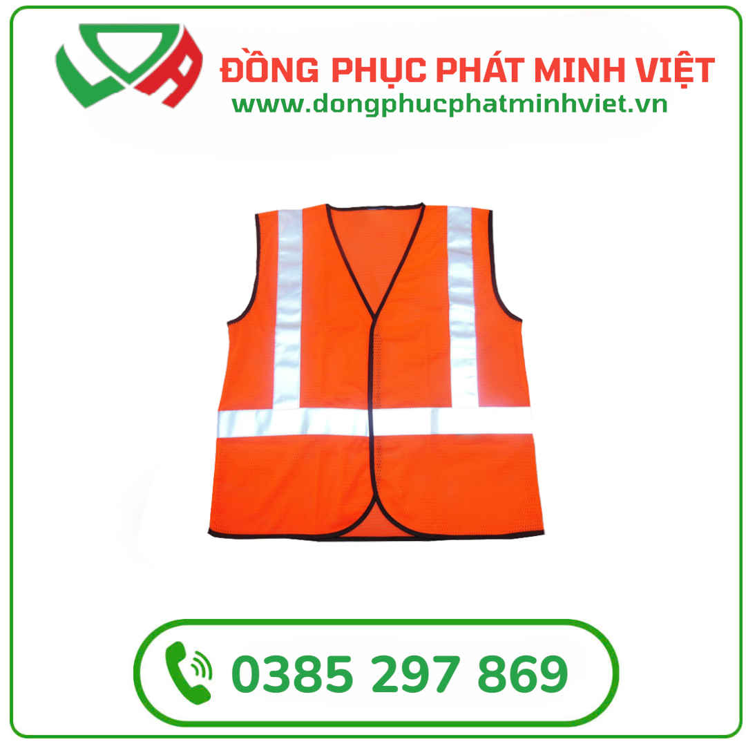 Áo Phản Quang Màu Cam