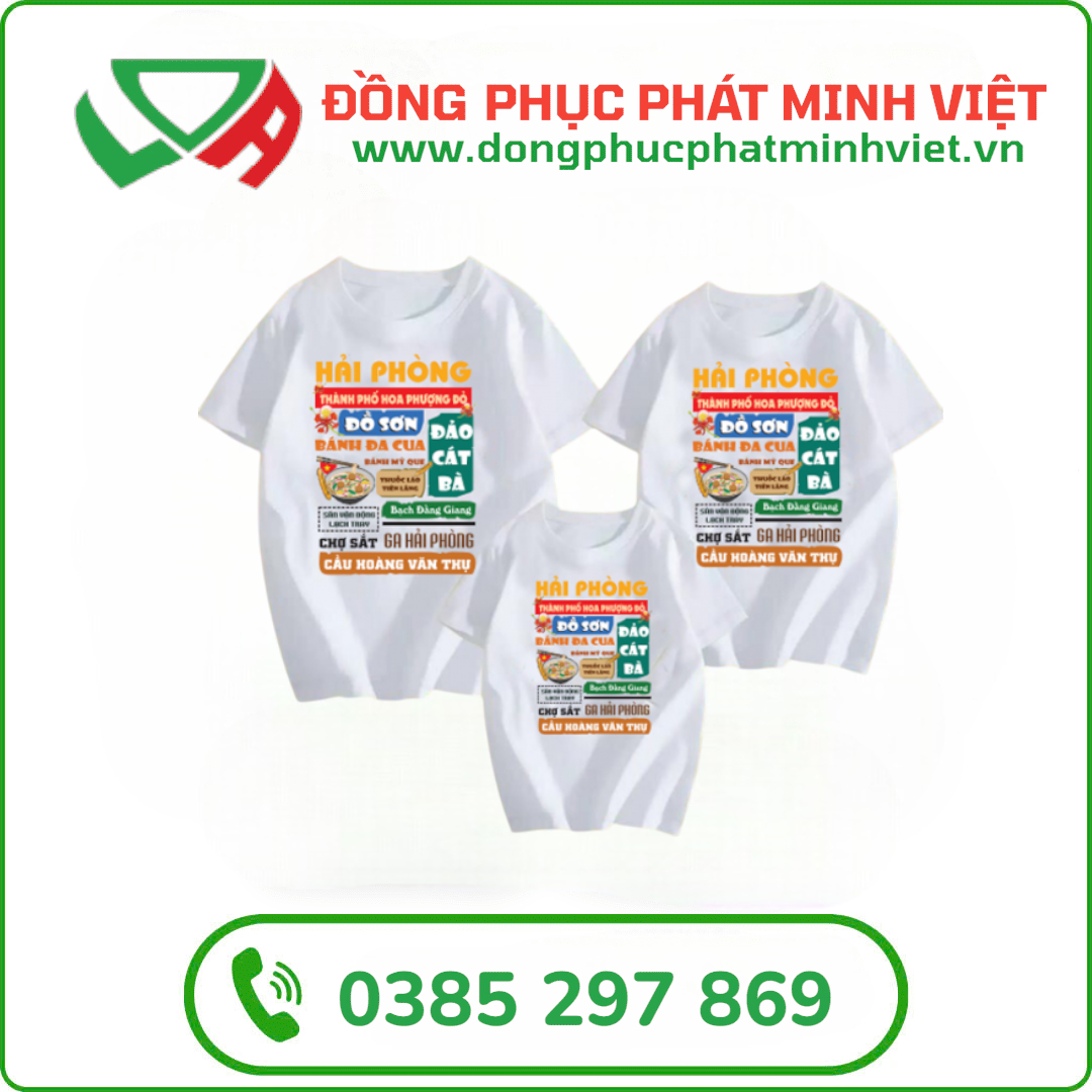 Áo thun cổ tròn đồng phục